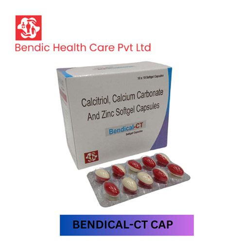 Product Name: BENDICAL CT, Compositions of Calcitriol, calcium Carbonate And Zinc Softgel Capsules are Calcitriol, calcium Carbonate And Zinc Softgel Capsules - Bendic Healthcare Private Limited