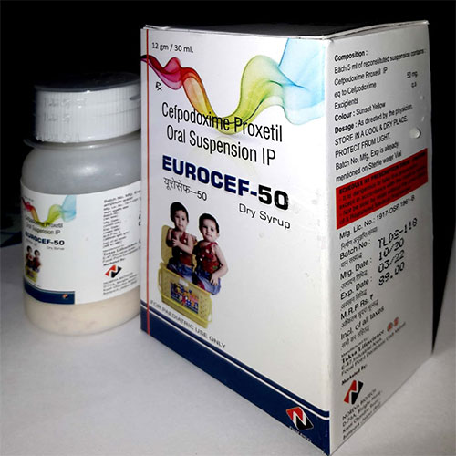 Product Name: Eurocef 50, Compositions of Eurocef 50 are cefpodoxime proxetil oral - Noreva Biotech