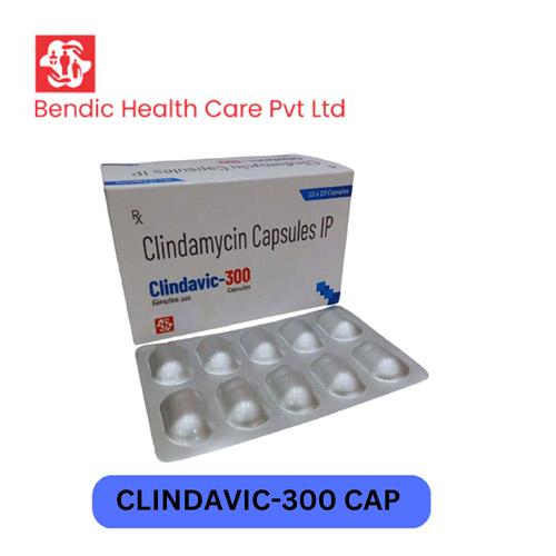 Product Name: CLINDAVIC 300, Compositions of CLINDAVIC 300 are Climdamycin Capsules IP - Bendic Healthcare Private Limited