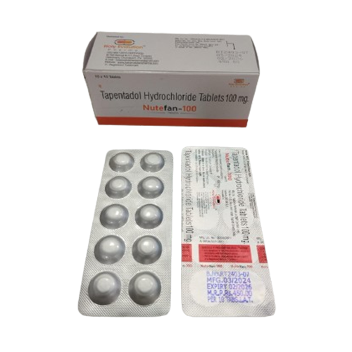 Product Name: Nutefan 100, Compositions of Nutefan 100 are Tapentadol Hydrochloride Tablets 100mg. - Holy Evolution Pharma