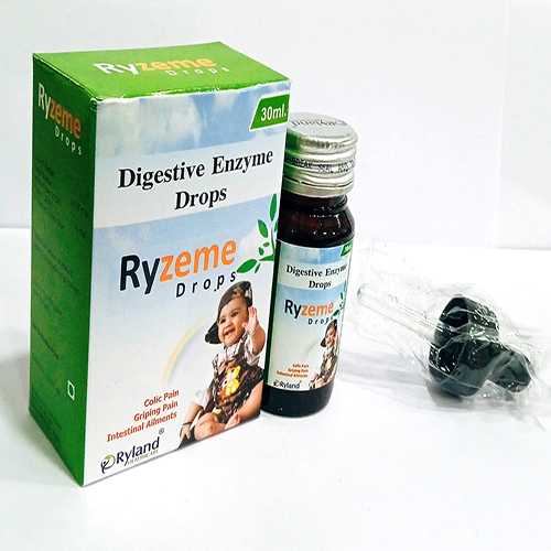 Product Name: Ryzeme, Compositions of Ryzeme are Digestive Enzyme Drops - Ryland Health Care