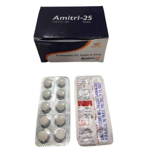 Product Name: 	 AMITRI 25, Compositions of 	 AMITRI 25 are Amitriptyline Hydrochloride Tablets Ip 25 Mg - Holy Evolution Pharma