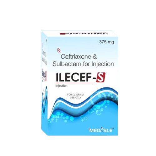 Product Name: ILECEF S, Compositions of ILECEF S are Ceftriaxone & Sulbactam For Injection  - Medisle Pharma