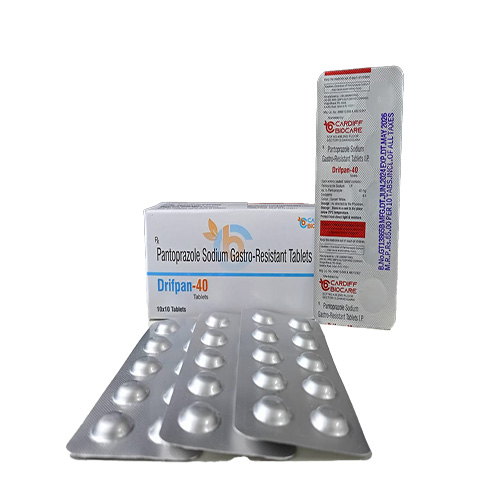 Product Name: Drifpan 40, Compositions of Drifpan 40 are Pantoprazole Sodium Gastro-Resistant Tablets - Cardiff Biocare