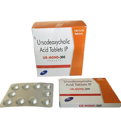 Product Name: UD Mond 300, Compositions of UD Mond 300 are Ursodeoxycholic Acid - Mondove Biotech Pvt Ltd