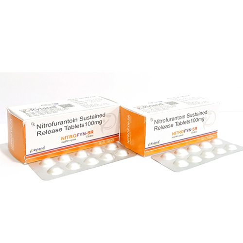 Product Name: Nitrofyn sr, Compositions of Nitrofyn sr are Nitrofurantiin Sustained Release Tablets 100mg  - Ryland Health Care