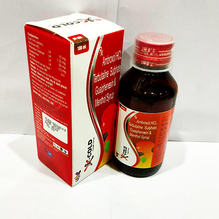 Product Name: H Cold, Compositions of H Cold are Ambroxol HCL Terbutaline Sulphate Guaiphenesin & Menthol Syrup - Arvoni Lifesciences Private Limited