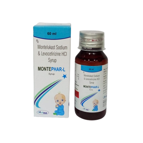 Product Name: Montephar L, Compositions of Montelukast Sodium and Levocetirizie  HCL Syrup are Montelukast Sodium and Levocetirizie  HCL Syrup - Mediphar Lifesciences Private Limited