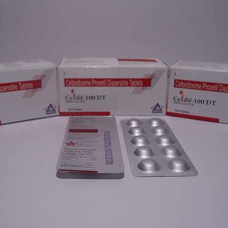 Product Name: Cefdif 100 DT, Compositions of Cefdif 100 DT are Cefpodoxime Proxtil Dispersible Tablets  - Asgard Labs Private Limited