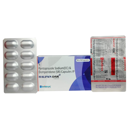 Product Name: HALPAN DSR, Compositions of Pantoprazole Sodium (EC) & Domperidone (SR) Capsules IP are Pantoprazole Sodium (EC) & Domperidone (SR) Capsules IP - Access Life Science