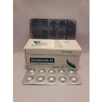 Product Name: Ikvarab D, Compositions of Ikvarab D are Rabeprazole & Domperidone Tablets - Ikvans Pharma