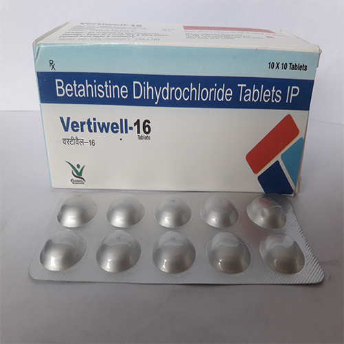 Product Name: Vertiwell 16 , Compositions of Vertiwell 16  are Betahistine Dihydrochloride Tablets IP  - Orange Biotech Private Limited