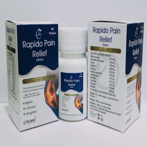 Product Name: Rapido Pain Relief, Compositions of Faster & Efective Ayurvedi Medicine are Faster & Efective Ayurvedi Medicine - Ryland Health Care