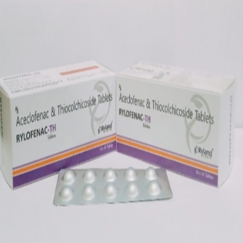 Product Name: Rylofenac TH, Compositions of Aceclofenac & Thiocolchicoside Tablets   are Aceclofenac & Thiocolchicoside Tablets   - Ryland Health Care