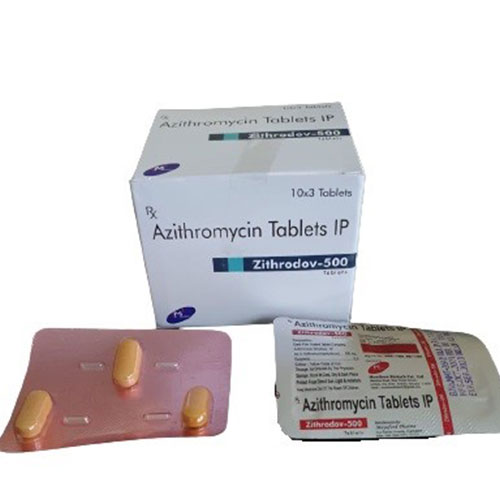 Product Name: Zithrodov 500, Compositions of Zithrodov 500 are Azithromycin - Mondove Biotech Pvt Ltd