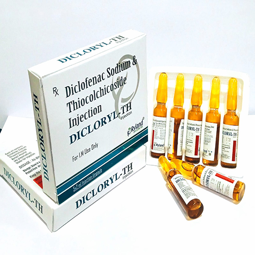 Product Name: DICLORYL TH, Compositions of Diclofenac Sodium & Thiocolchicoside Injection  are Diclofenac Sodium & Thiocolchicoside Injection  - Ryland Health Care