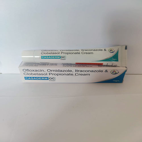 Product Name: Casaderm Oc, Compositions of Ofloxacin,Ornidazole,Itraconazole & Clobetsol Propionate Cream are Ofloxacin,Ornidazole,Itraconazole & Clobetsol Propionate Cream - Medicasa Pharmaceuticals