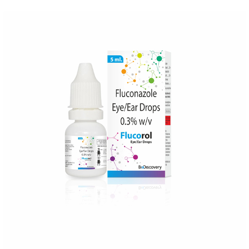 Product Name: Flucorol, Compositions of Flucorol are Fluconazole Eye/Ear Drops 0.3% w/v - Biodiscovery Lifesciences Private Limited