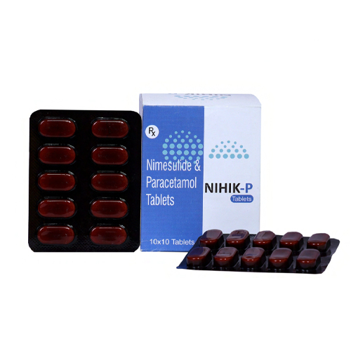 Product Name: NIHIK P, Compositions of NIHIK P are Nimesulide & Paracetamol Tablets - Hikona Lifesciences