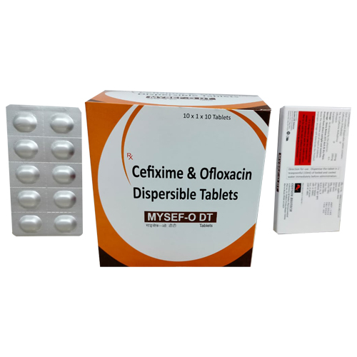 Product Name: MYSEF O DT, Compositions of MYSEF O DT are Cefixime & Ofloxacin Dispersible Tablets - Access Life Science