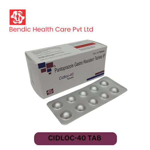 Product Name: CIDLOC 40, Compositions of CIDLOC 40 are Pantoprazole Gastro Resistant Tablets IP - Bendic Healthcare Private Limited