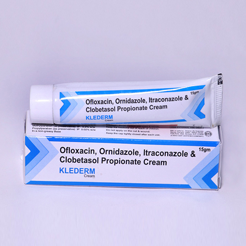 Product Name: Klederm, Compositions of are Ofloxacin, Ornidazole, Itraconazole & Clobetasol Propionate Cream - Vitabiotech Healthcare Private Limited