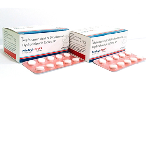 Product Name: Mefryl Sapas, Compositions of Mefenamic Acid & Dicyclomine Hydrochloride Tablets IP  are Mefenamic Acid & Dicyclomine Hydrochloride Tablets IP  - Ryland Health Care