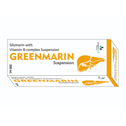 Product Name: Greenmarin, Compositions of are Silymarin with VItamin B-Complex Suspension - Greenwell Lifesciences