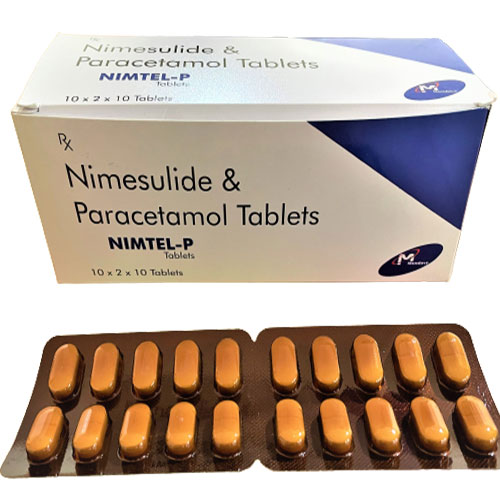 Product Name: Nimtel P, Compositions of Nimtel P are Nimesulide & Paracetamol - Mondove Biotech Pvt Ltd