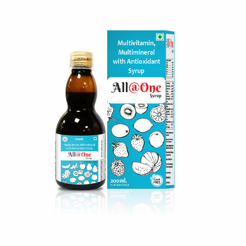 Product Name: All@One, Compositions of All@One are Multivitamin, Multimineral with Antioxidant Syrup - Biodiscovery Lifesciences Private Limited