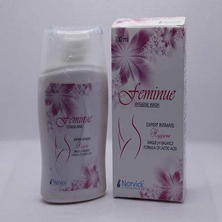 Product Name: Feminue, Compositions of Feminue are Formula of lactic acid - Norvick Lifesciences