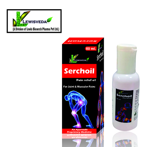 Product Name: Serchoil, Compositions of Pain Relief Oil are Pain Relief Oil - Lewis Bioserch Pharma Pvt. Ltd