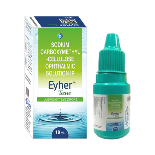 Product Name: EYHER TEARS, Compositions of Sodium Carboxymethyl-cellulose Ophthalmic Solution IP are Sodium Carboxymethyl-cellulose Ophthalmic Solution IP - Biopolis Lifesciences Private Limited