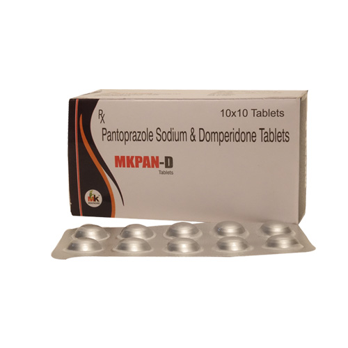 Product Name: MKPAN D, Compositions of Pantoprazole Sodium & Domperidone Tablets are Pantoprazole Sodium & Domperidone Tablets - MK Healthcare