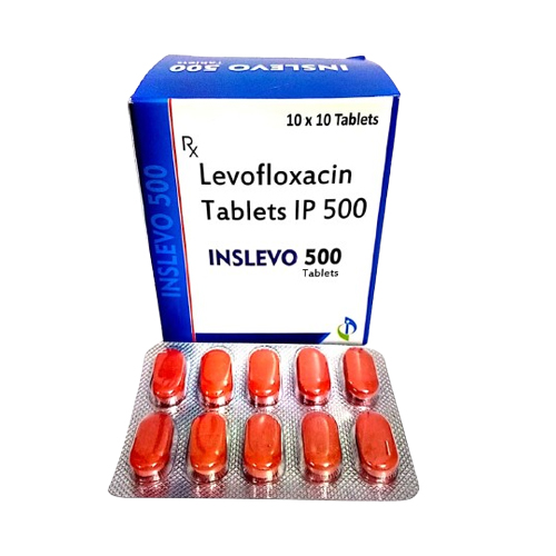 Product Name: INSLEVO 500, Compositions of INSLEVO 500 are Levofloxacin Tablets IP 500  - Insta Care Lifesciences