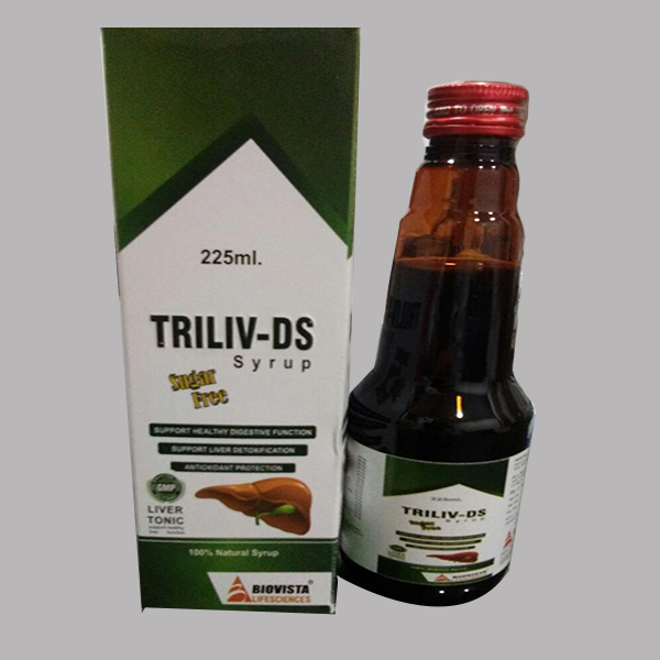 Product Name: Triliv DS, Compositions of Triliv DS are Tricholine Citrate Sorbitol  - Biovista Lifesciences