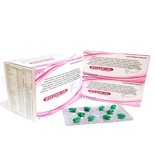 Product Name: Ryland 12G, Compositions of Ryland 12G are 12 G Soft Gel Capsule - Ryland Health Care