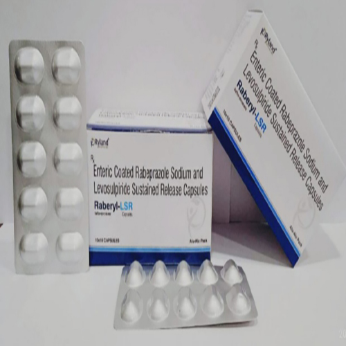 Product Name: Rabery LSR, Compositions of Rabery LSR are Entenic Coated Rabeprazole Sodium And Levosulpiride Sustained Release Capsules - Ryland Health Care