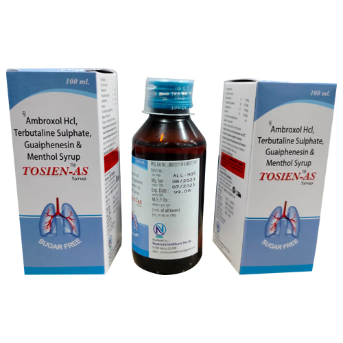 Product Name: TOSIEN AS, Compositions of Ambroxol Terbutaline Sulphate, Guaiphenesin & Menthol Syrup are Ambroxol Terbutaline Sulphate, Guaiphenesin & Menthol Syrup - Access Life Science