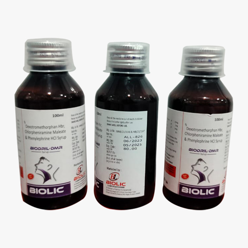 Product Name: BIODRIL DMR, Compositions of BIODRIL DMR are Dexotromethorphan Hbr, Chlopheniramine Maleate & Phenylephrine HCI Syrup - Access Life Science