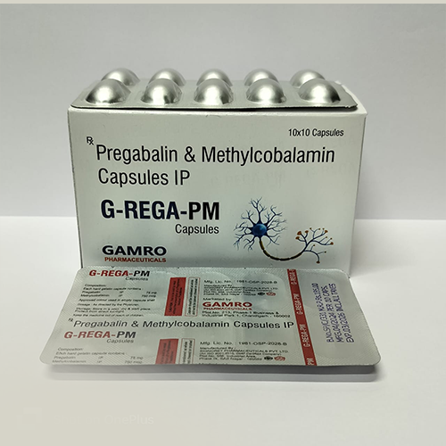 Product Name:  G REGA PM, Compositions of  G REGA PM are Pregabalin & Methylcobalamin Capsules IP - Gamro Pharmaceuticals