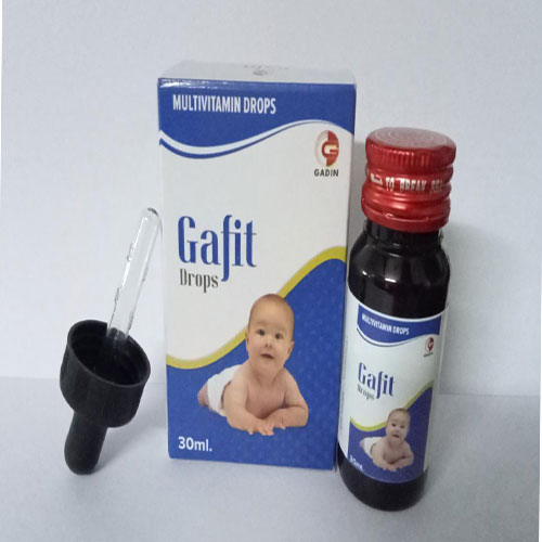 Product Name: GAFIT DROP, Compositions of GAFIT DROP are MULTI VITAMIN & MULTI MINERALS DROP - Gadin Pharmaceuticals Pvt. Ltd