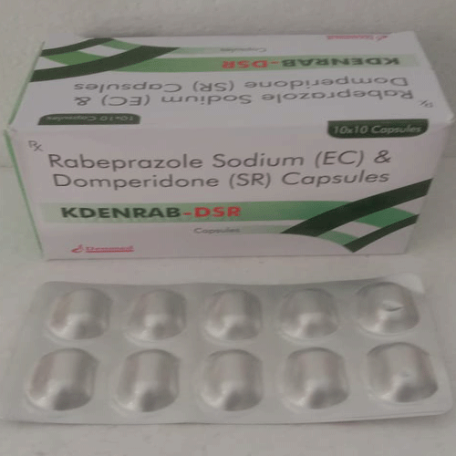 Product Name: Kdenrab DSR, Compositions of Rabeprazole Sodium & Domperidone are Rabeprazole Sodium & Domperidone - Denmed Pharmaceutical