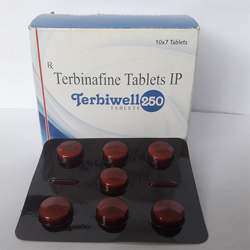 Product Name: Terbiwell250 , Compositions of Terbiwell250  are Terbinafine Tablets IP  - Orange Biotech Private Limited