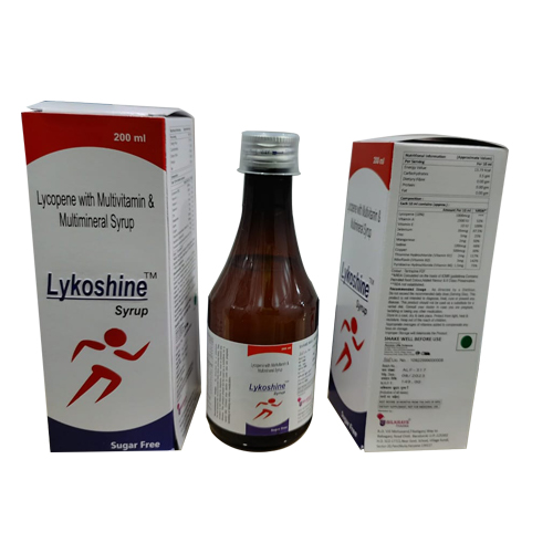 Product Name: LYKOSHINE, Compositions of Lycopene With Multivitamin & Multimineral Syrup are Lycopene With Multivitamin & Multimineral Syrup - Access Life Science