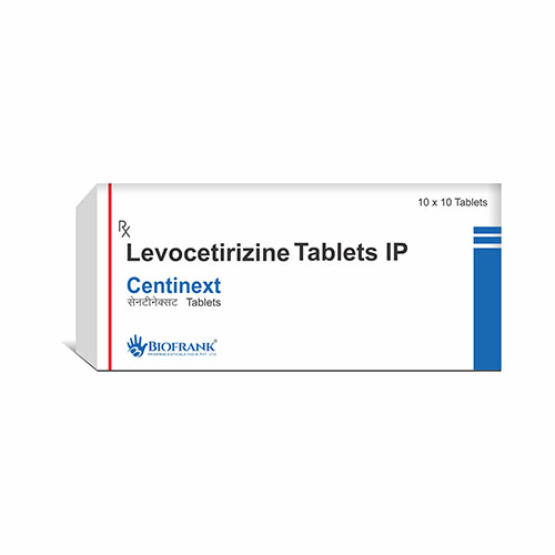 Product Name: Centinext, Compositions of Centinext are Levocetirizine Tablets IP - Biofrank Pharmaceuticals India Private Limited