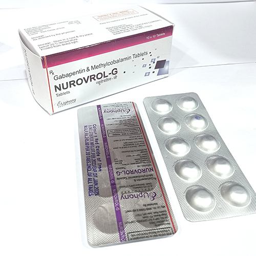 Product Name: Nurovrol G, Compositions of Nurovrol G are Gabapentine and Methylcobalmin Tablets - Euphony Healthcare