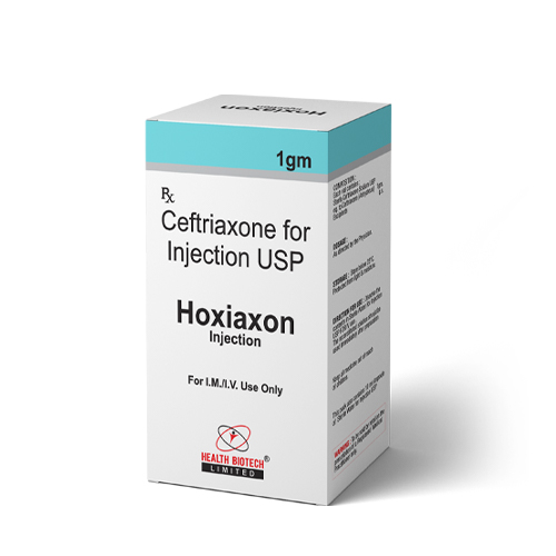 Product Name: HOXIAXON, Compositions of HOXIAXON are Ceftriaxone For Injection USP - Health Biotech Limited