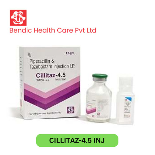 Product Name: CILLITAZ 4.5, Compositions of Piperacillin & Tazobactam Injection IP are Piperacillin & Tazobactam Injection IP - Bendic Healthcare Private Limited