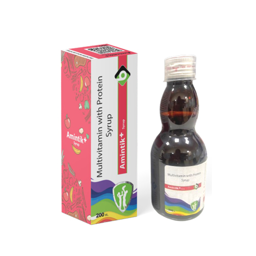 Product Name: AMINTIK, Compositions of AMINTIK are Multivitamin With Protein Syrup - Biopolis Lifesciences Private Limited